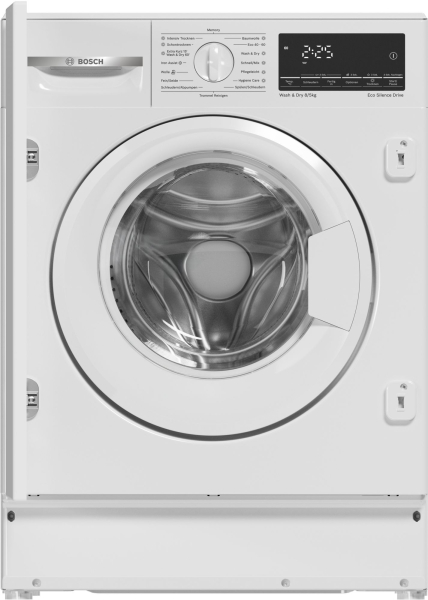 Bosch WKD28490 - Serie 6 Einbau Waschtrockner mit 5 Jahre Garantie, Weiss, 8/5 kg, 1400 U/min., 60 cm